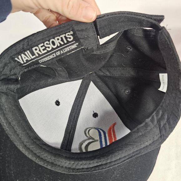Vail Resorts Breckenridge Hat Cap Black Adjustable Mtn Dew - Picture 5 of 7